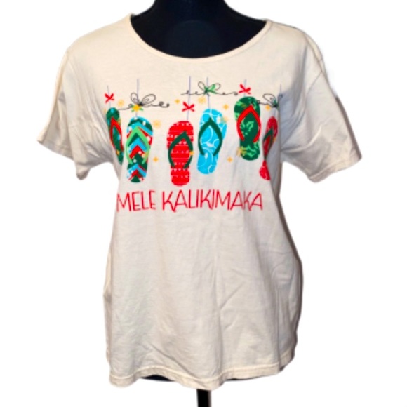 Hawaiian Merry ChristmasTee NWOT - Picture 1 of 9